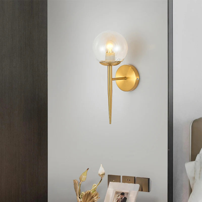 applique murale en verre luxe style art déco pour intérieur - vue 4 sur 21
