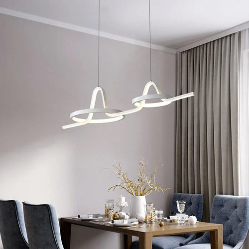 Nordische LED-Pendelleuchte für Restaurant und Büro - vue 5 sur 9