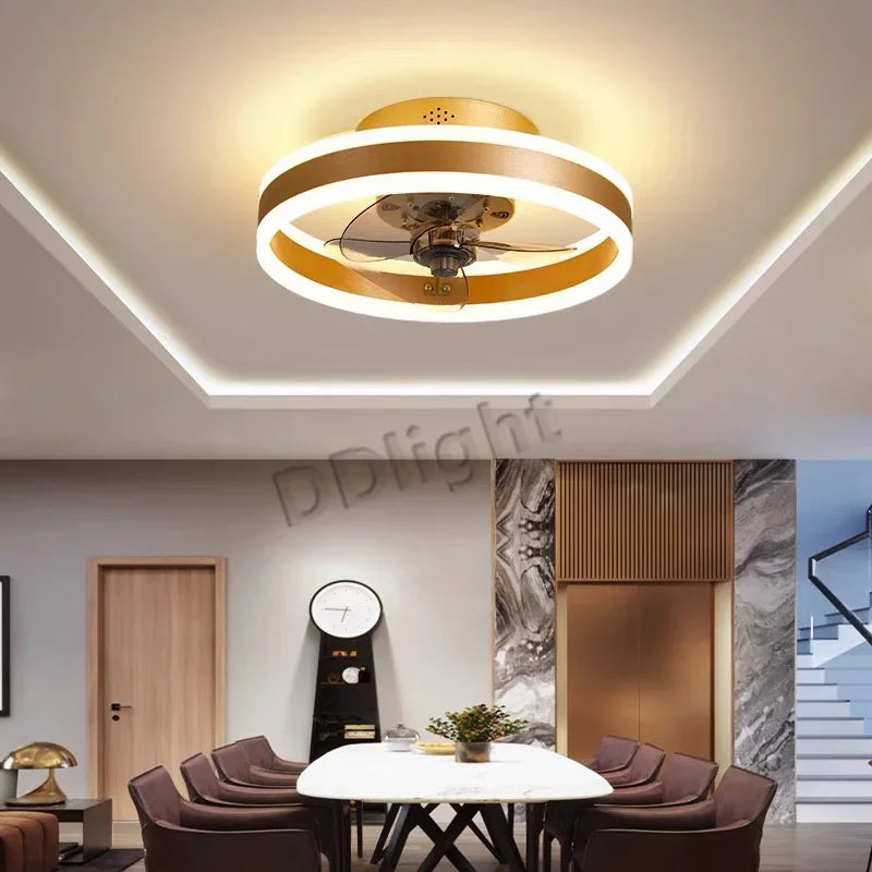 plafonnier ventilateur de plafond lumineux télécommandé dimmable décoratif - vue 5 sur 15