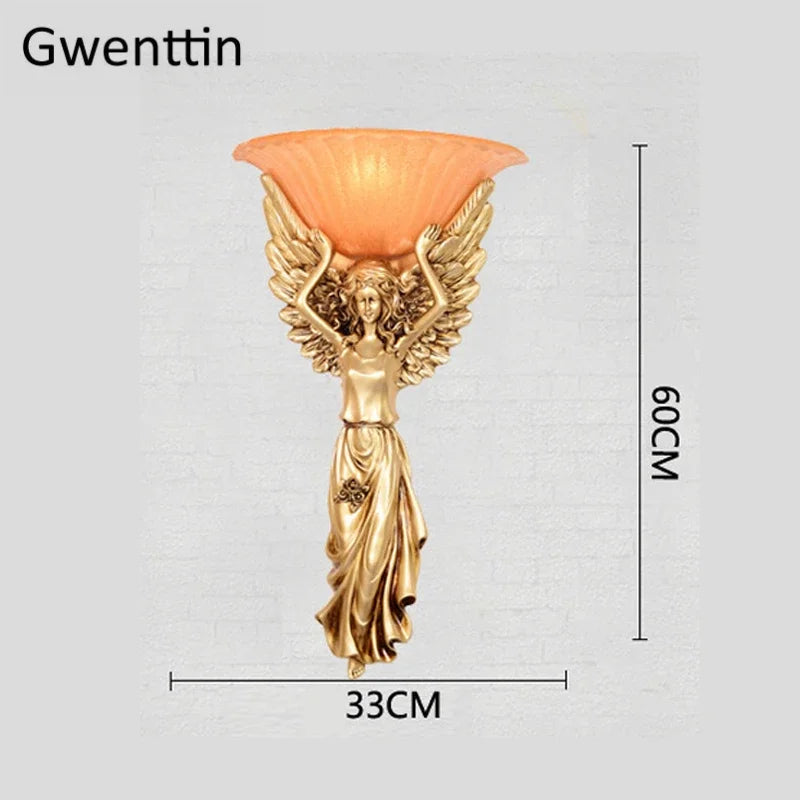 Wandleuchte Angel Retro Dekorative Lampe für modernes Interieur