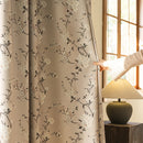 Rideau occultant floral moderne pour chambre salon