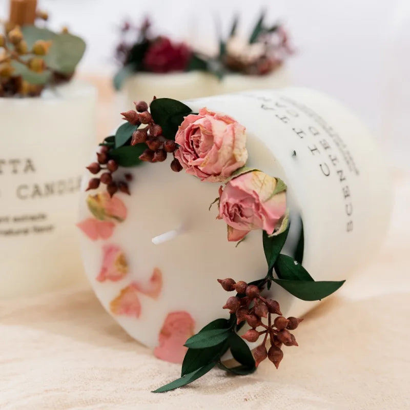 bougies d'aromathérapie romantiques en cire de soja pour moments de détente - vue 4 sur 9