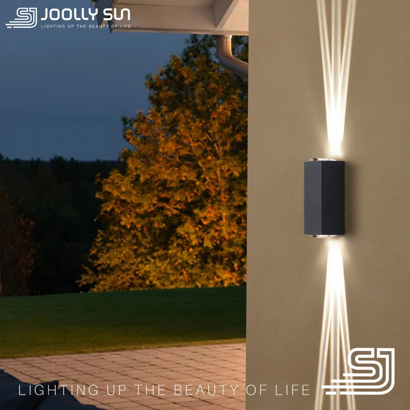 JoollySun applique murale LED lumières éclairage extérieur moderne décor à la maison luminaires pour balcon porche lampe étanche IP65 appliques murales - vue 3 sur 11