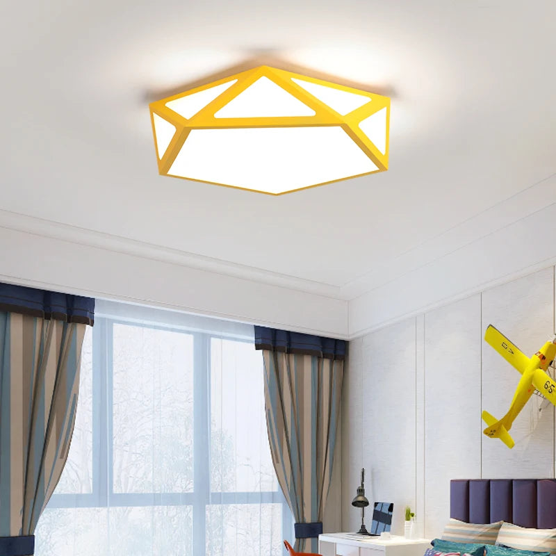 plafonnier led ultra-mince moderne géométrique simple et créatif - vue 5 sur 18