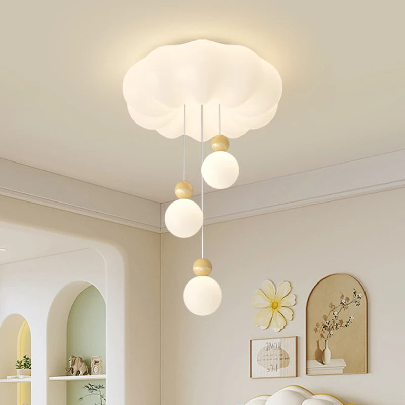 lustre moderne nuage pour chambre enfant romantique et chaleureux - vue 3 sur 15