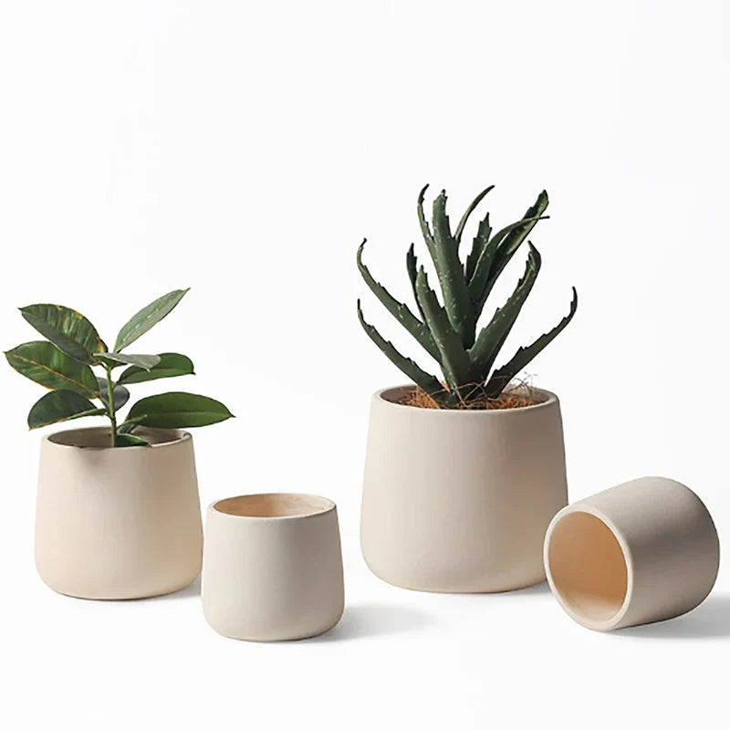 Large Size Planter Pot Mold Concrete  Planter Pot Silicone Molds DIY Clay Plaster Mold Creative Flower Pot Silicon Molds