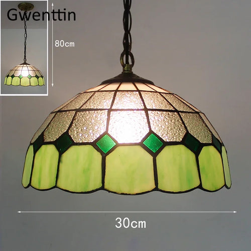 Pendelleuchte aus Buntglas im Tiffany-Stil für Ihre Inneneinrichtung - vue 19 sur 26