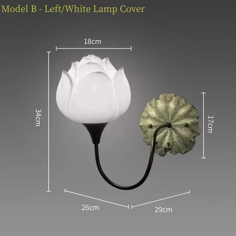 Applique murale Led en forme de Lotus - vue 14 sur 16