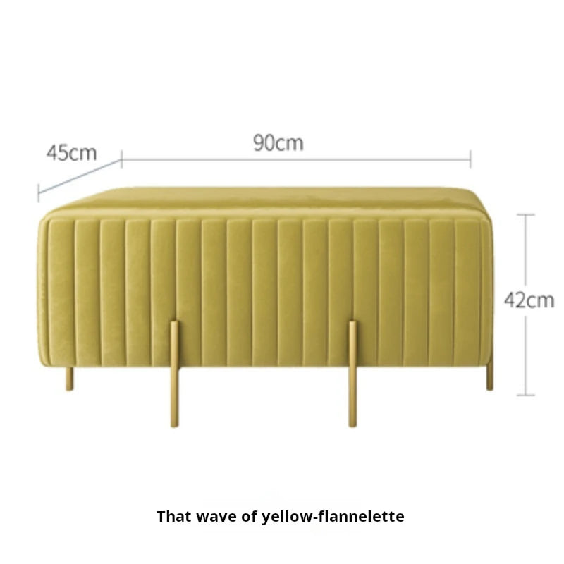 banc en velours nordique créatif multifonction pour le salon et la chambre - vue 17 sur 16