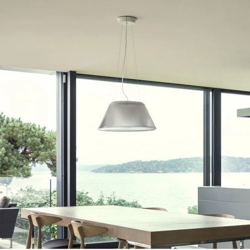 lustre design moderne en verre pour espaces commerciaux et cafés - vue 5 sur 8