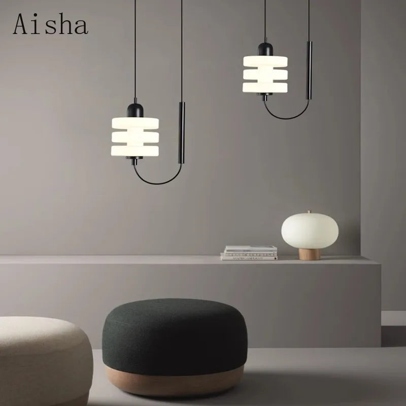 lustre en verre design nordique pour décoration intérieure élégante - vue 5 sur 7