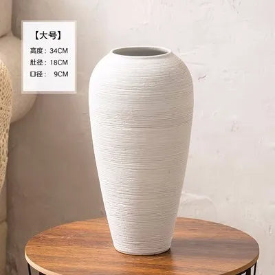 Jingdezhen-Minimalist Countertop Combination Set, Creative Japanese Dried Flowers, Hydroponic Vase, Home Ornament, Solid Color - vue 9 sur 8