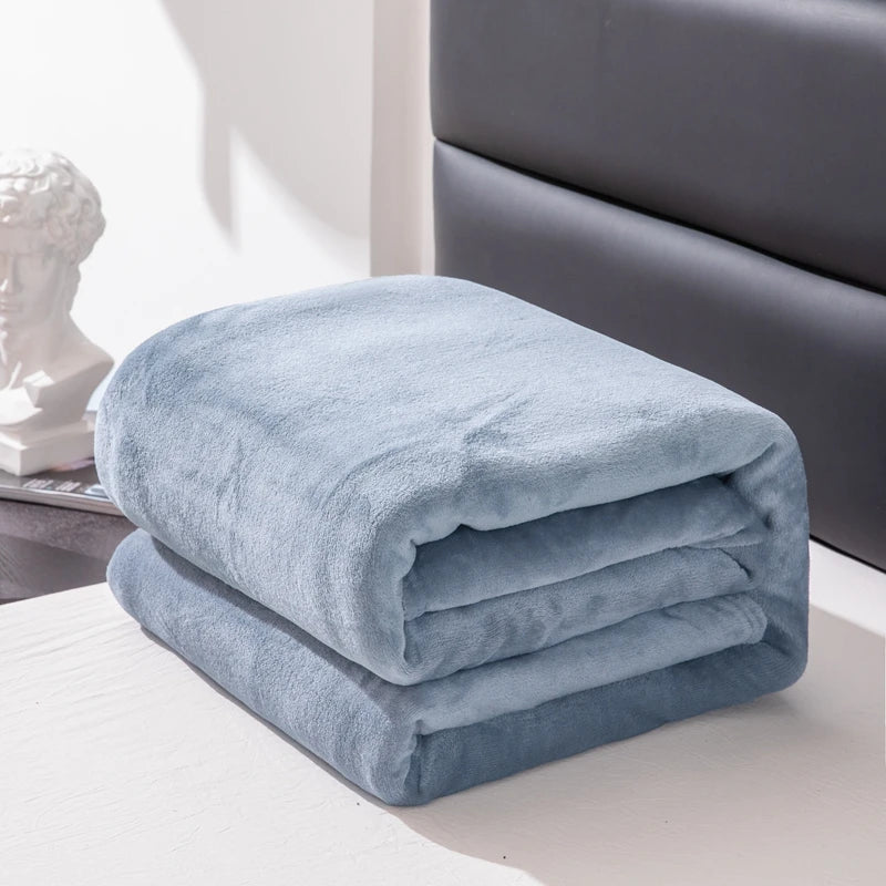 Plaid polaire flanelle chaud style carreaux pour hiver