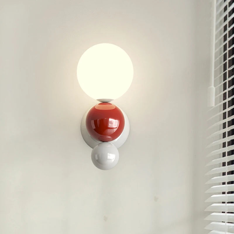 Applique murale LED nordique en forme de perle - vue 6 sur 9