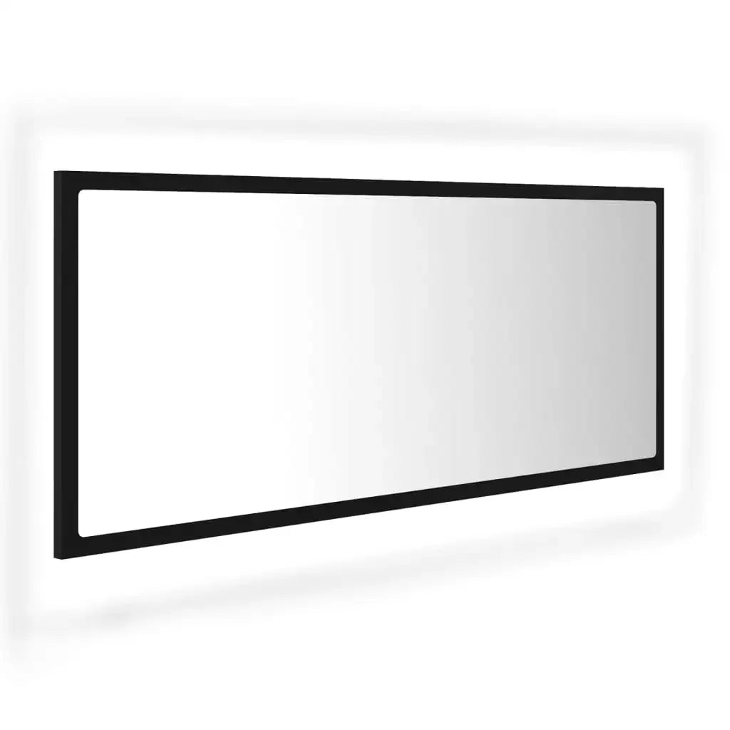 LED bathroom black 100x8,5x37 cm acrylic, modern Dressing room furniture girl bedroom bedside cabinet storage vanity wardrobe