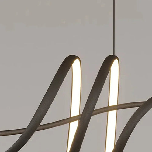 Moderner minimalistisch eleganter Kronleuchter für die Innendekoration - vue 6 sur 6