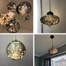 Nordischer Kronleuchter aus Glas mit Sternendekor für moderne Einrichtung