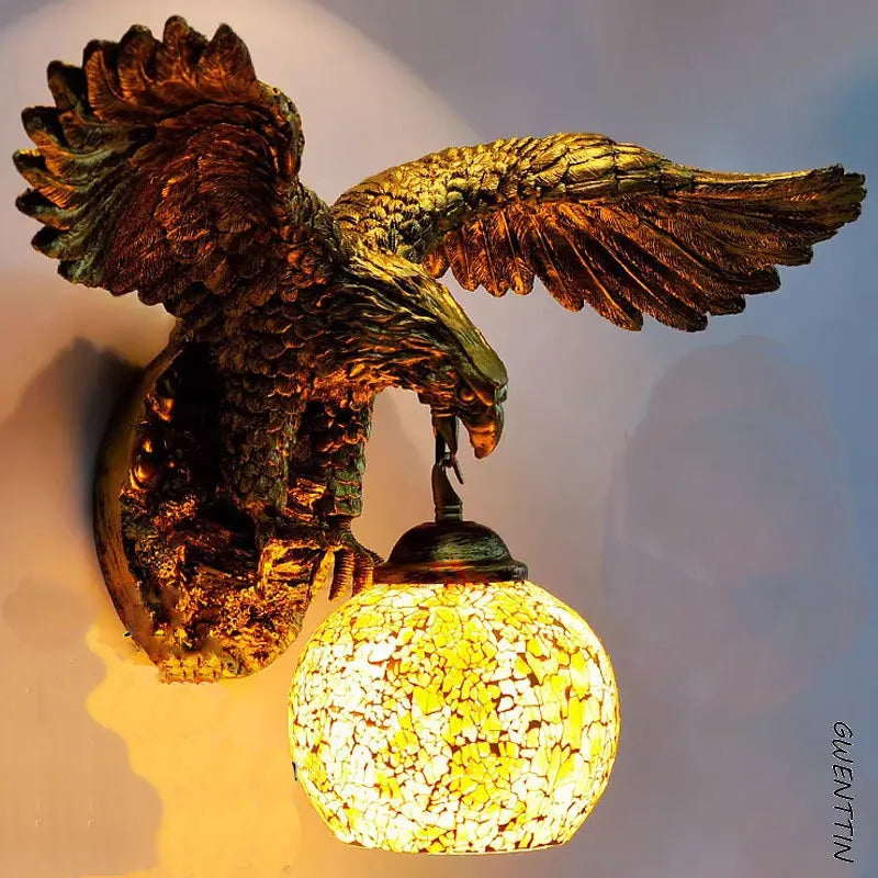 Wandleuchte Eagle Boho Retro Kunstvolle Dekoration - vue 6 sur 18