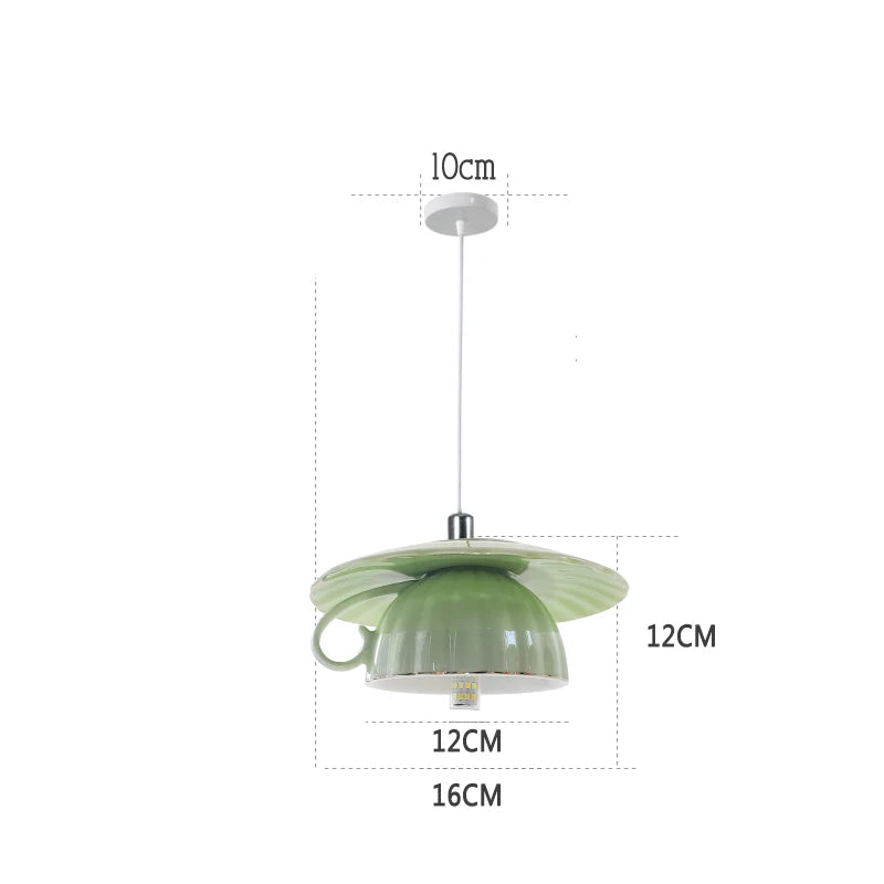 Moderne LED-Pendelleuchte aus Keramik in Teekannenform für die Küche - vue 24 sur 30