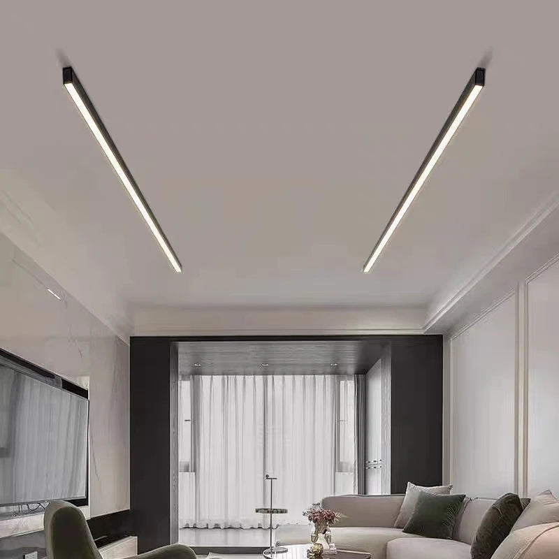 plafonnier moderne led en aluminium à intensité variable