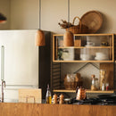 Suspension arrondie en bois massif