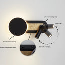 applique murale led nordique moderne rotative 350° avec interrupteur