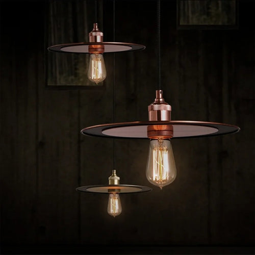 suspension luminaire ufo vintage créative pour restaurant et café