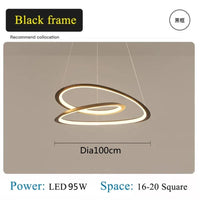 Moderne LED-Pendelleuchte mit goldenem Ring für stilvolle Inneneinrichtung
