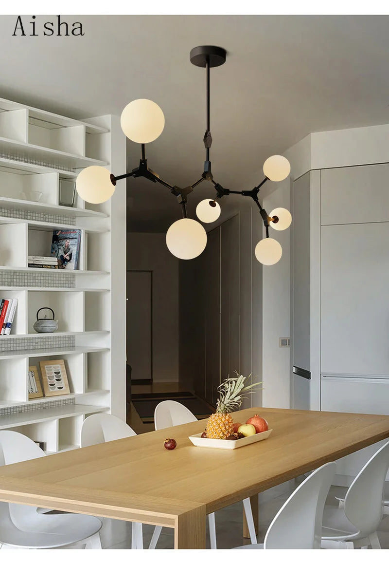 lustre moderne décoratif pour un intérieur nordique élégant - vue 5 sur 16