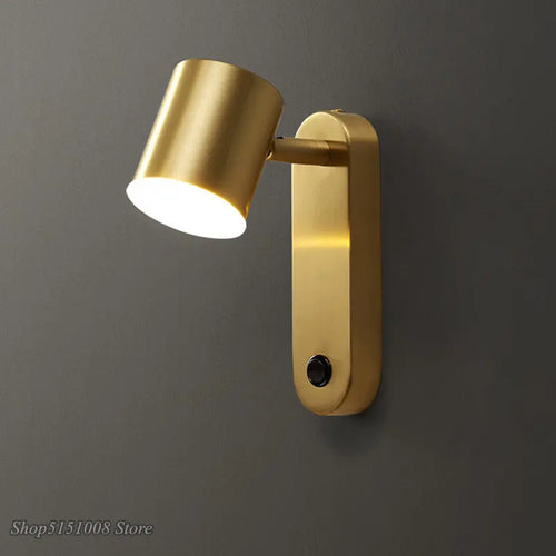Kreative nordische Wandleuchte aus Kupfer im minimalistischen Design - vue 4 sur 13