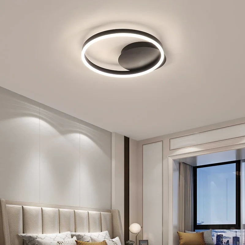 plafonnier moderne nordique éclairage haut de gamme design épuré - vue 6 sur 10