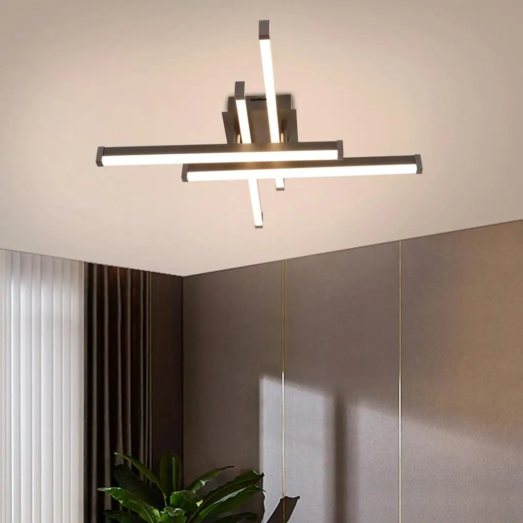 plafonnier moderne led monté en surface éclairage intérieur - vue 4 sur 7