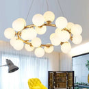 Kreative und minimalistische Pendelleuchte aus satiniertem Glas im nordischen Design