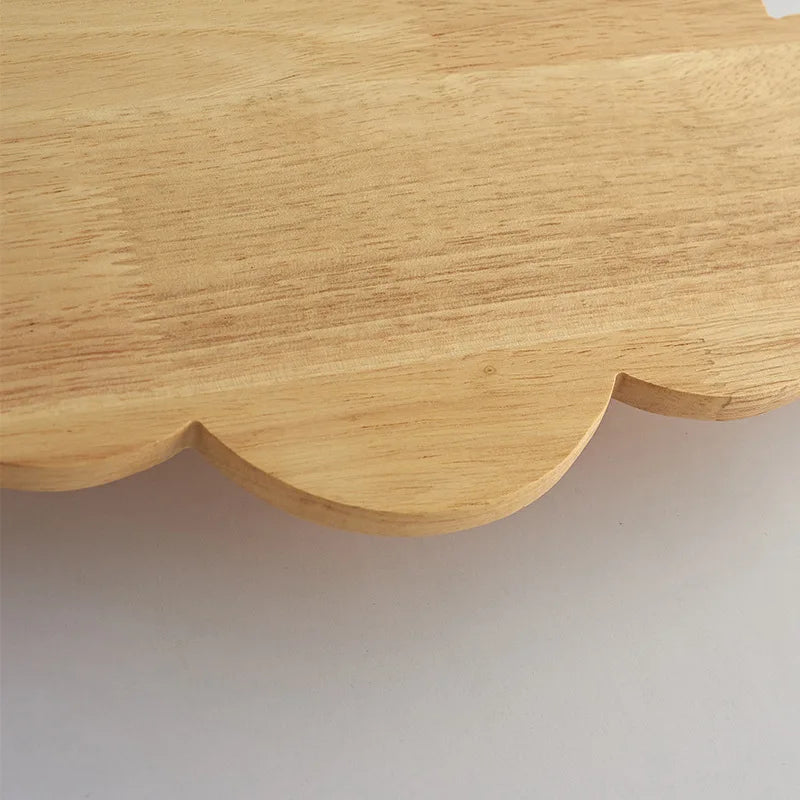 Wandleuchte Wolke aus natürlicher Eiche für Kinderzimmer-Dekoration - vue 5 sur 7