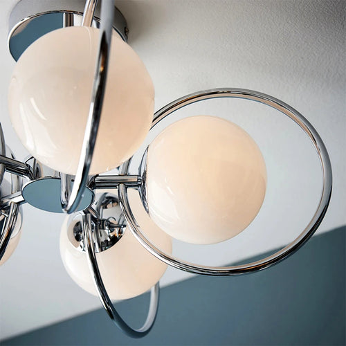 Moderner Glas-Kronleuchter für ein elegantes Design-Interieur - vue 5 sur 9