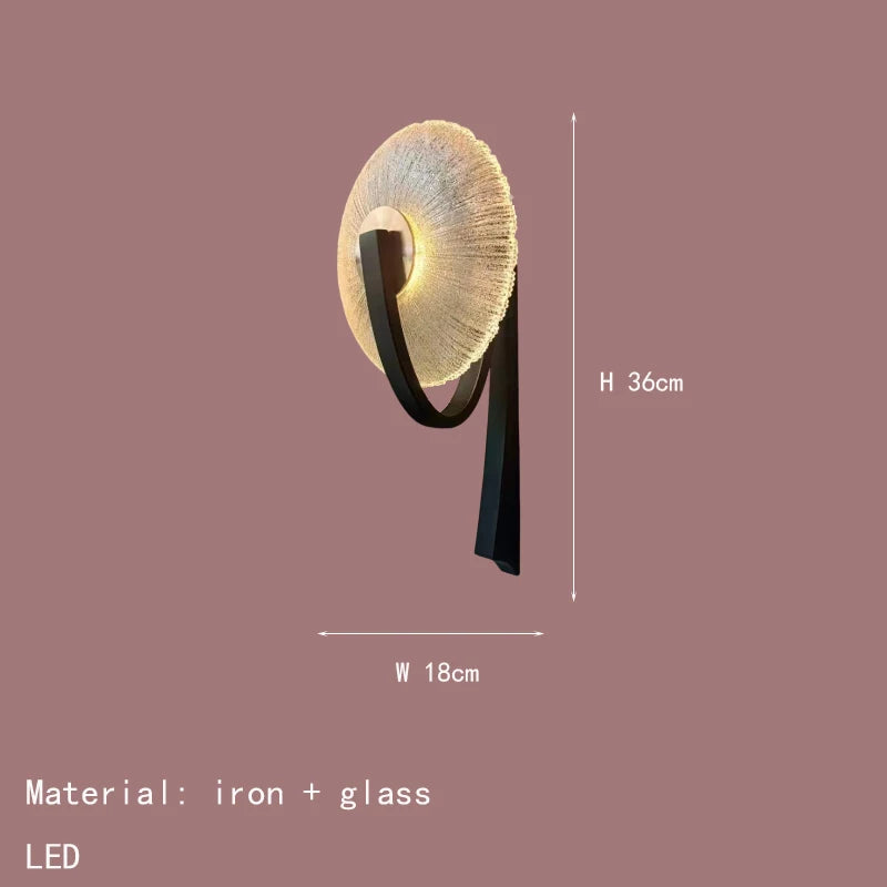 LED-Wandleuchte aus Metall und Glas 3.000 K - vue 8 sur 8