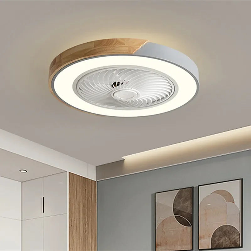 ventilateur de plafond intelligent avec lumière et pales réversibles 6 vitesses - vue 7 sur 11
