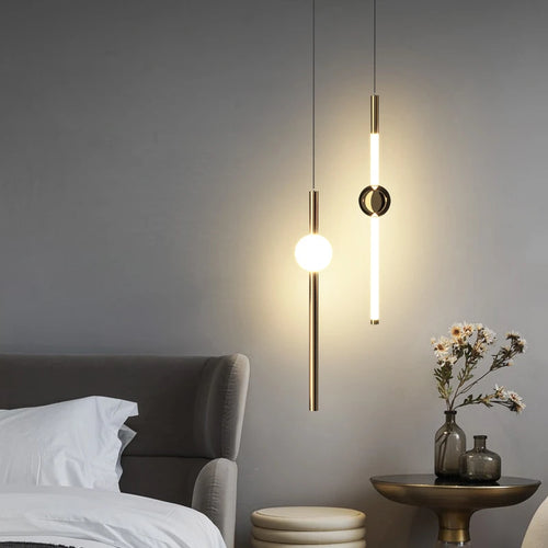 Moderner nordischer Kronleuchter minimalistisch für Restaurant und Bar - vue 2 sur 11
