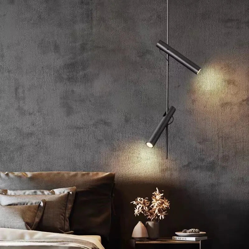 lampe suspendue led moderne rotative avec 1/2/3 têtes pour intérieur - vue 5 sur 12