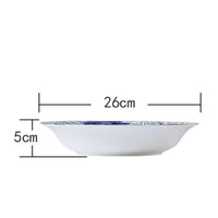 Assiettes porcelaine Jingdezhen motifs floraux style chinois