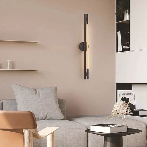 LED-Wandleuchte Minimalistisch Aus Weichem Silikon-Fasergeflecht - vue 10 sur 18