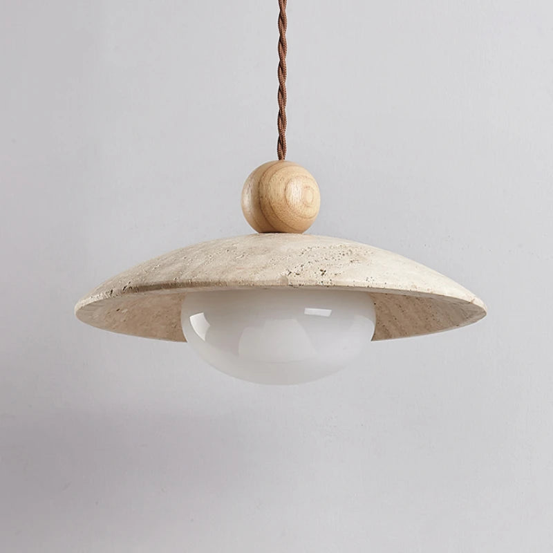 suspension à led en pierre style nordique pour décoration intérieure - vue 7 sur 8