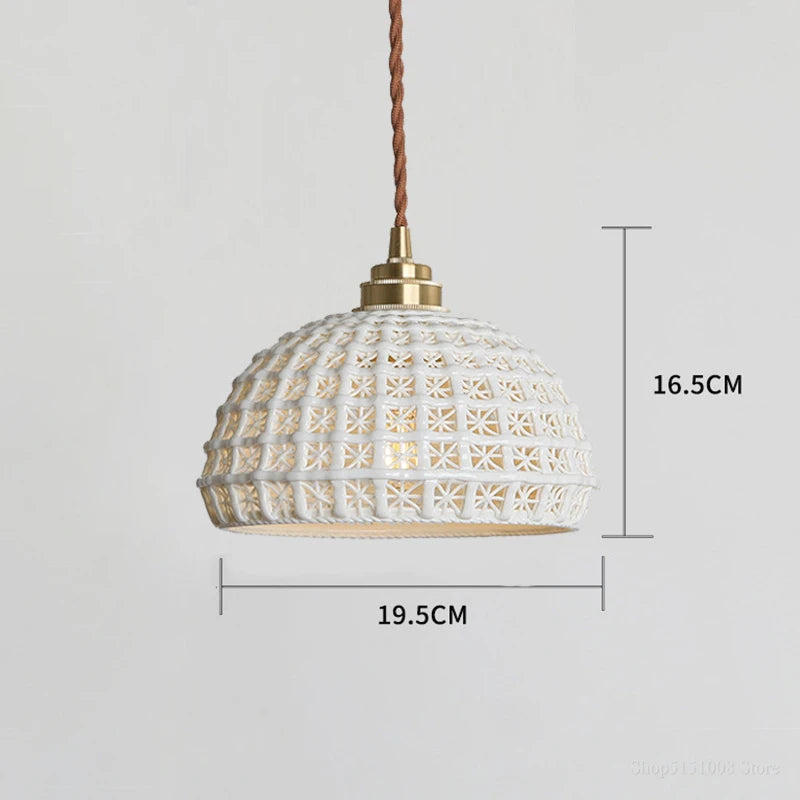 Nordische Pendelleuchte aus Keramik