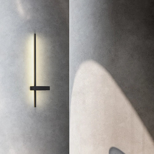 Minimalistische LED-Wandleuchte aus Aluminium für Innenbeleuchtung - vue 5 sur 18