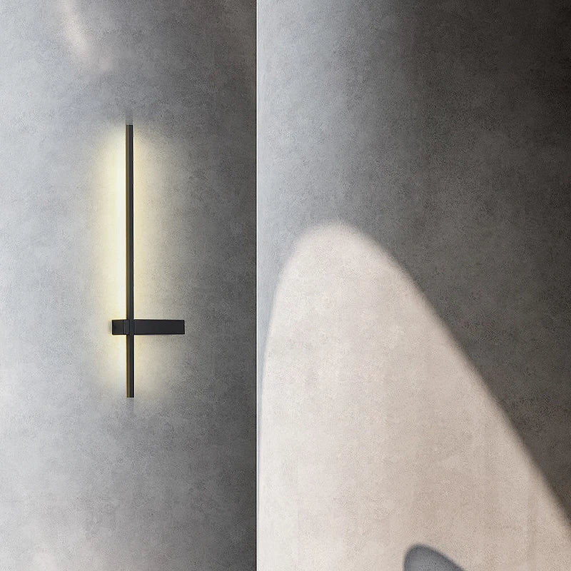 Minimalistische LED-Wandleuchte aus Aluminium für Innenbeleuchtung - vue 4 sur 18