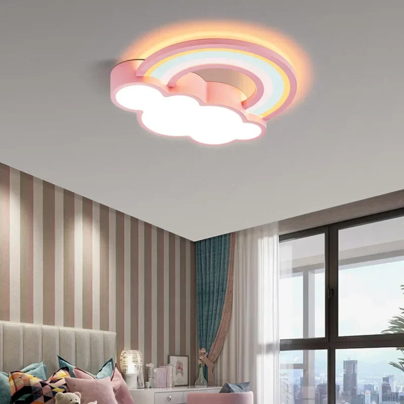 plafonnier moderne led en forme de nuage arc-en-ciel nordique - vue 7 sur 9
