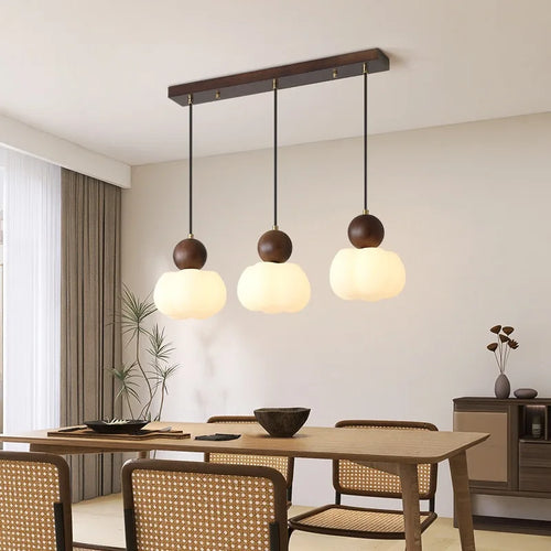 suspension nordique en bois massif pour décoration intérieure