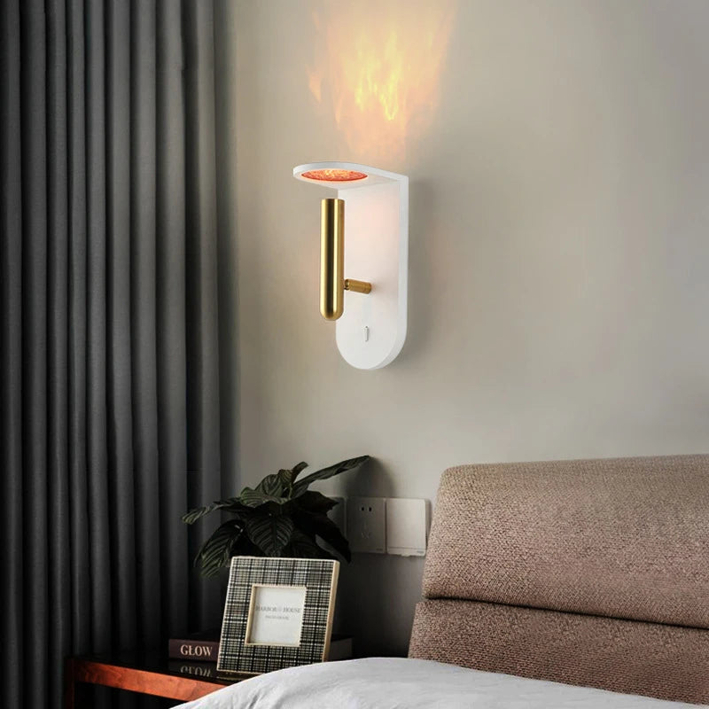 lustre led minimaliste flamme luxe appareil ménager moderne - vue 6 sur 9