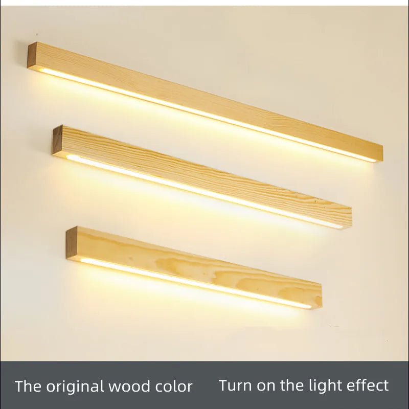 Applique murale LED double couleur en bois de noyer - vue 5 sur 12