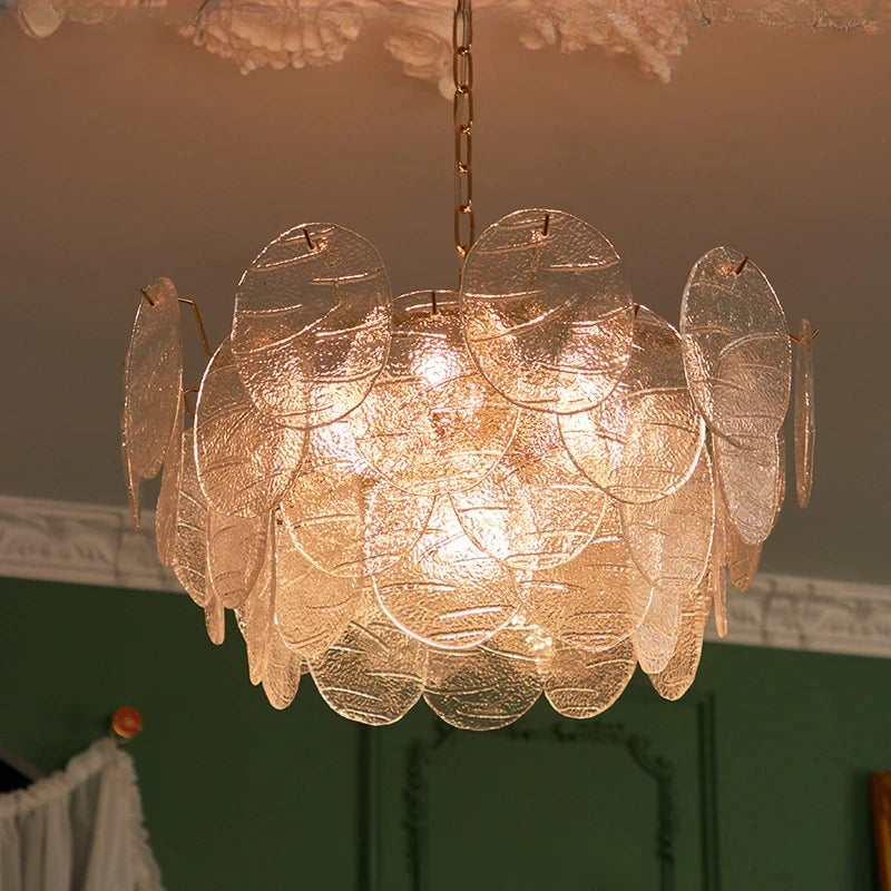 Kronleuchter aus Glas im mittelalterlichen Stil für romantische Wohnraumdekoration - vue 3 sur 9